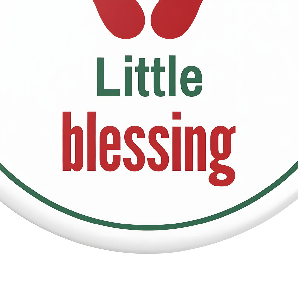 Christian Mom Baby Ornament for Moms Celebrating Baby's First Christmas hermes-closeup