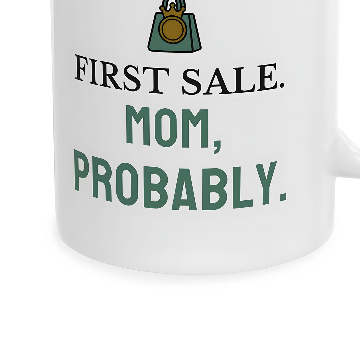 Online Store Owner Mug for Owners Celebrating Their First Sale hermes-closeup